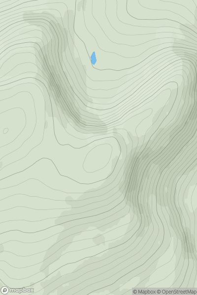 Thumbnail image for Sron Garbh [Loch Treig to Loch Ericht] showing contour plot for surrounding peak